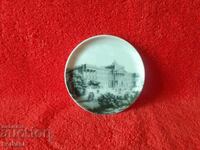 Old small porcelain plate Furstenberg F Germany