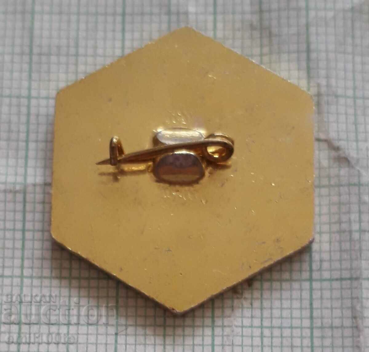 Delivery of Badge - National Beekeeping Assembly Veliko Tarnovo 1991