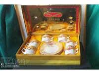 Japanese coffee set YAMASEN/GOLD in a box