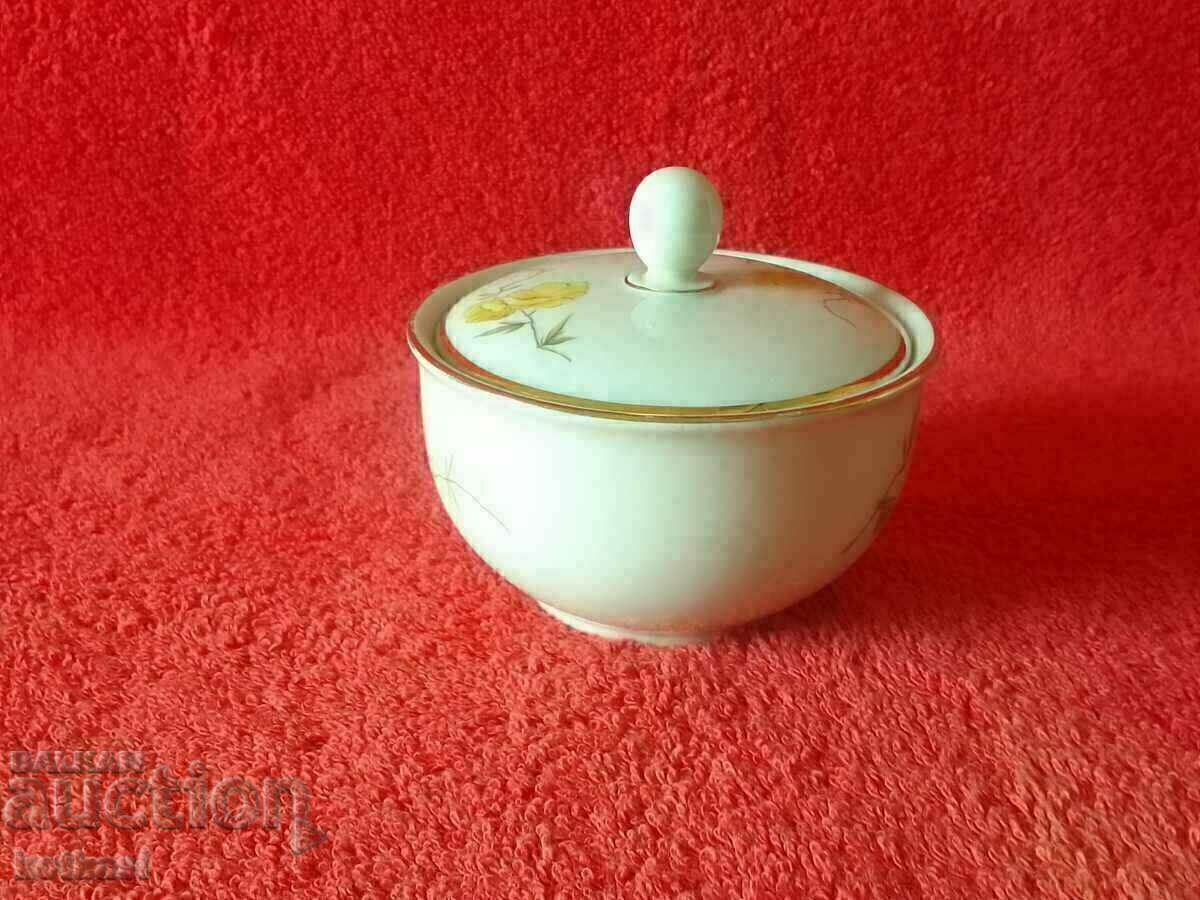 Auction Old porcelain sugar bowl bowl HUTSCHENREUTHER Germany Auction Old porcelain sugar bowl bowl HUTSCHENREUTHER Germany