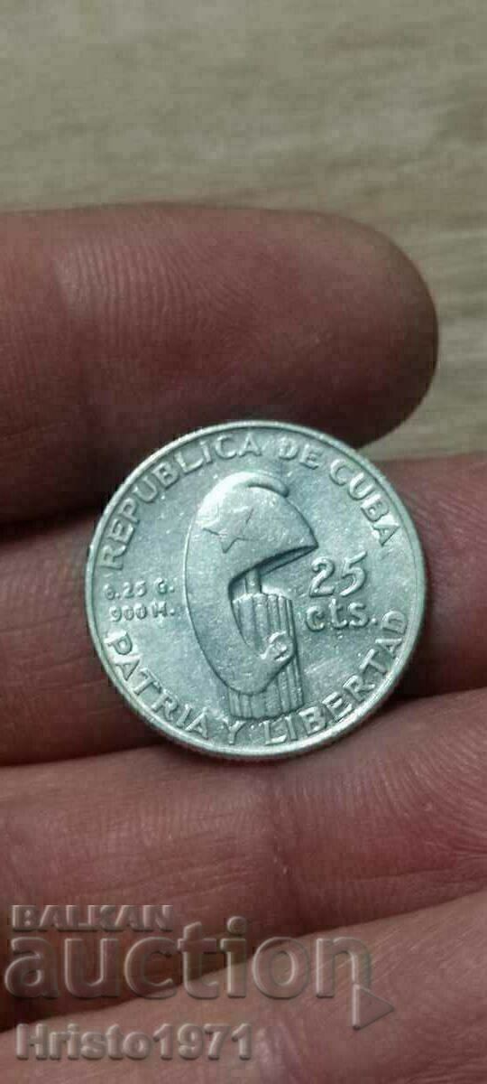 25 centavos 1953 cu preț € 20.00 | 39.12 BGN
