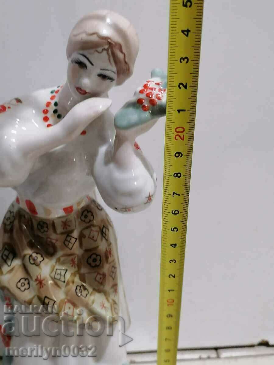 Figure of a girl in costume plastic statuette porcelain USSR - 5 Figure of a girl in costume plastic statuette porcelain USSR - 5
