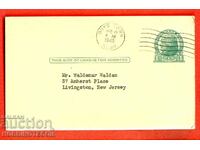 САЩ пътувала картичка с 1 ЦЕНТ - 1945