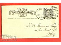 САЩ пътувала картичка с 1 ЦЕНТ - 1884 - 3