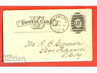 USA 1 CENT travel card - 1884 - 5