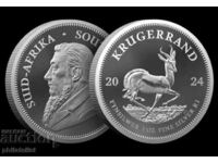 Южна Африка 2024 - 1 OZ - Кругерранд - Сребърна монета