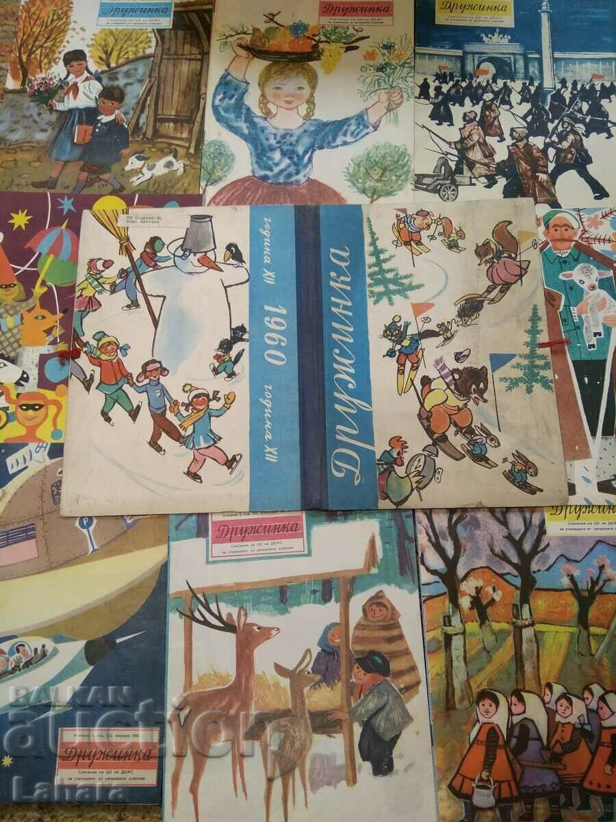 Lot of magazines Druzhinka 1960 in original folder - 6