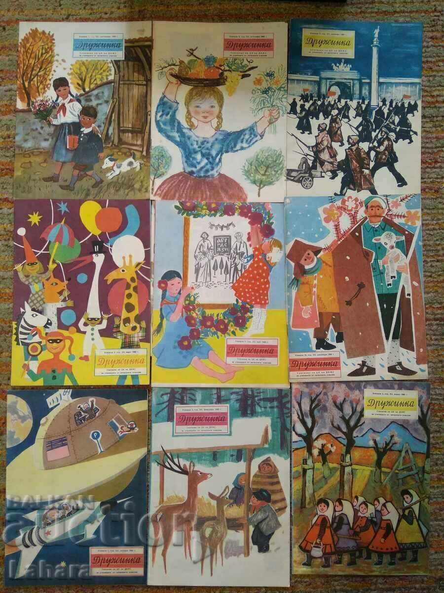 Lot of magazines Druzhinka 1960 in original folder
