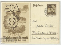 Оригинална картичка Трети райх, пътувала