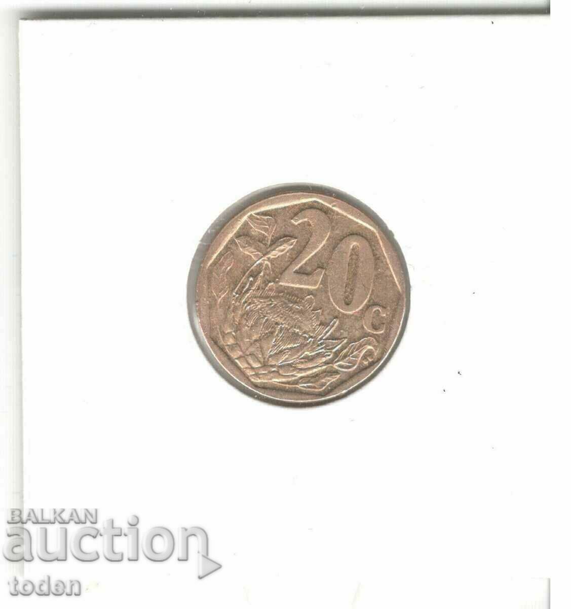 Auction South Africa-20 Cents-2016-KM# 327-Aforika Borwa Auction South Africa-20 Cents-2016-KM# 327-Aforika Borwa