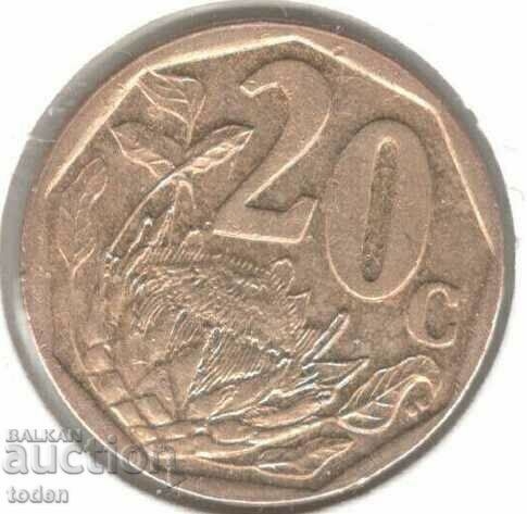 Νότια Αφρική-20 Cents-2016-KM# 327-Aforika Borwa