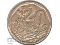 South Africa-20 Cents-2016-KM# 327-Aforika Borwa