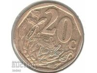 South Africa-20 Cents-2016-KM# 327-Aforika Borwa