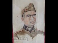 World War II. Portrait of a Bulgarian officer.