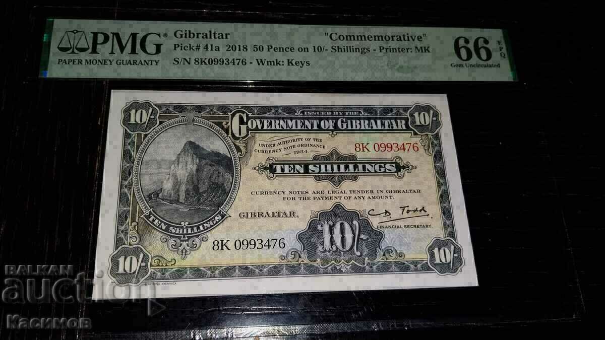 Certified Banknote from Gibraltar, Great Britain!