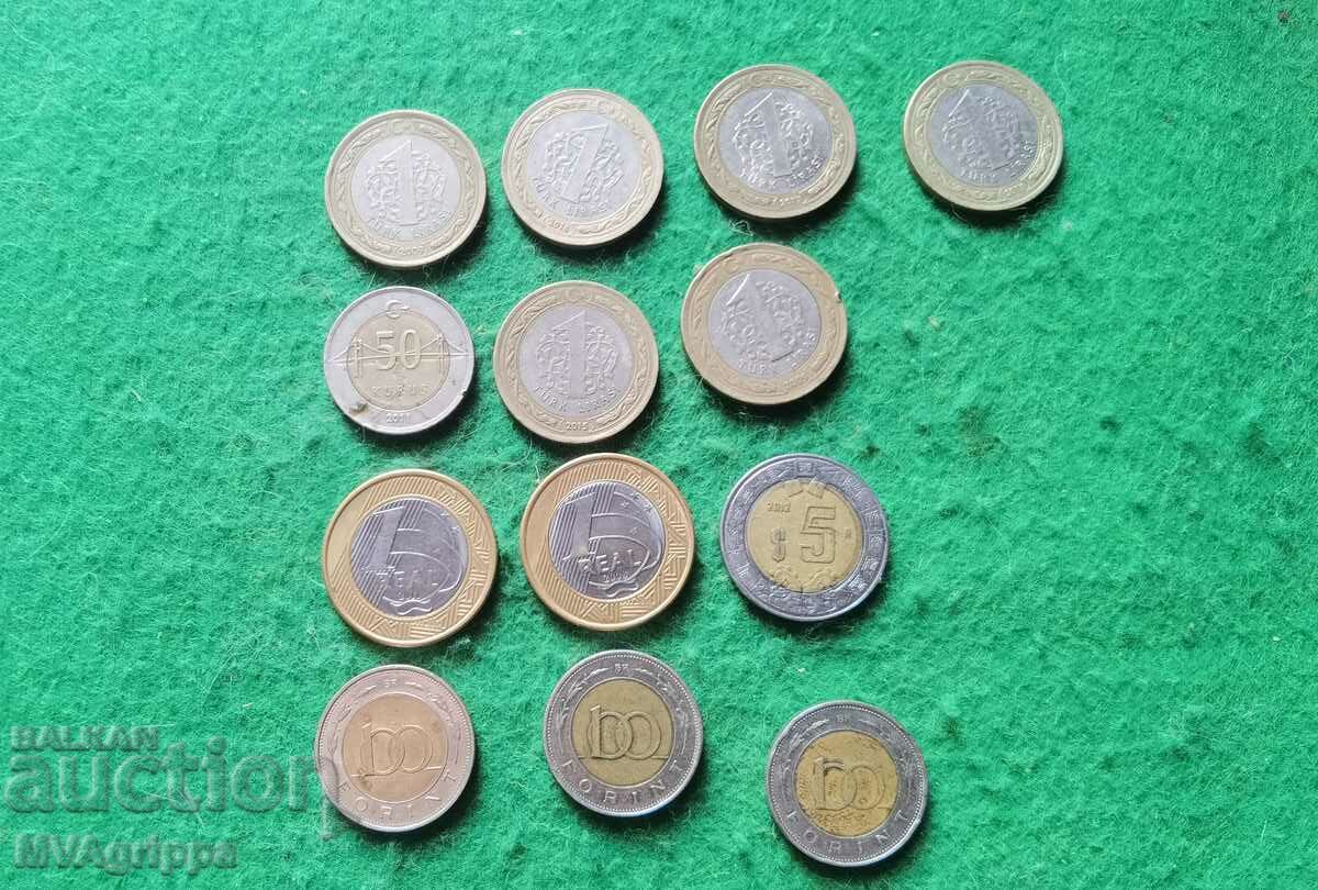 Bimetallic coins