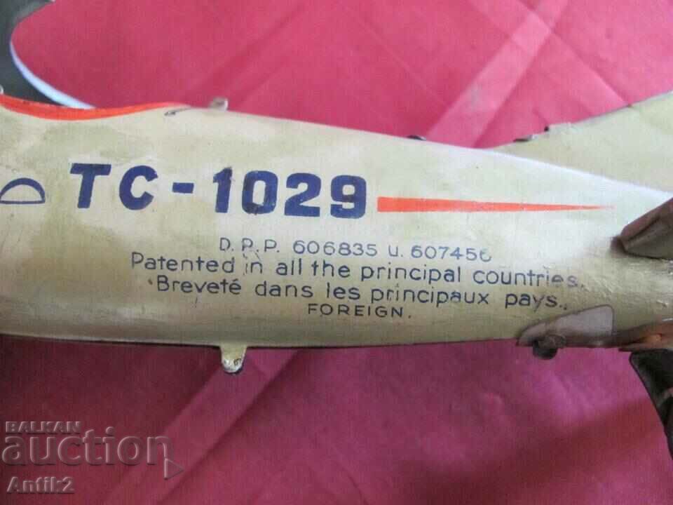 Auction WWII Metal Toy Airplane D.R.P. Germany Auction WWII Metal Toy Airplane D.R.P. Germany