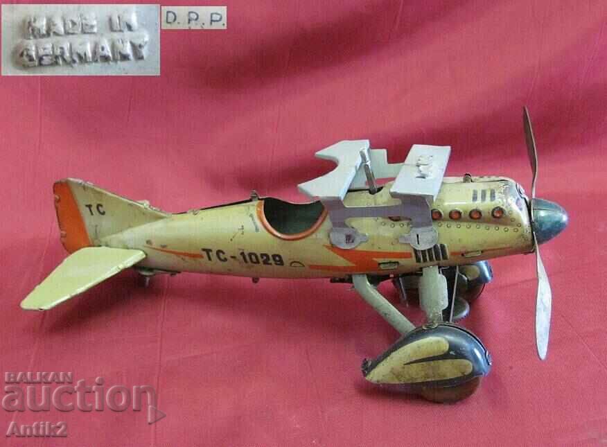 Втора Световна Война Метална Играчка Самолет D.R.P. Германия