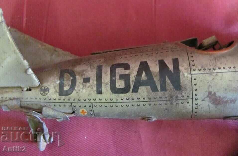 Auction WWII Metal Toy Airplane Germany Auction WWII Metal Toy Airplane Germany