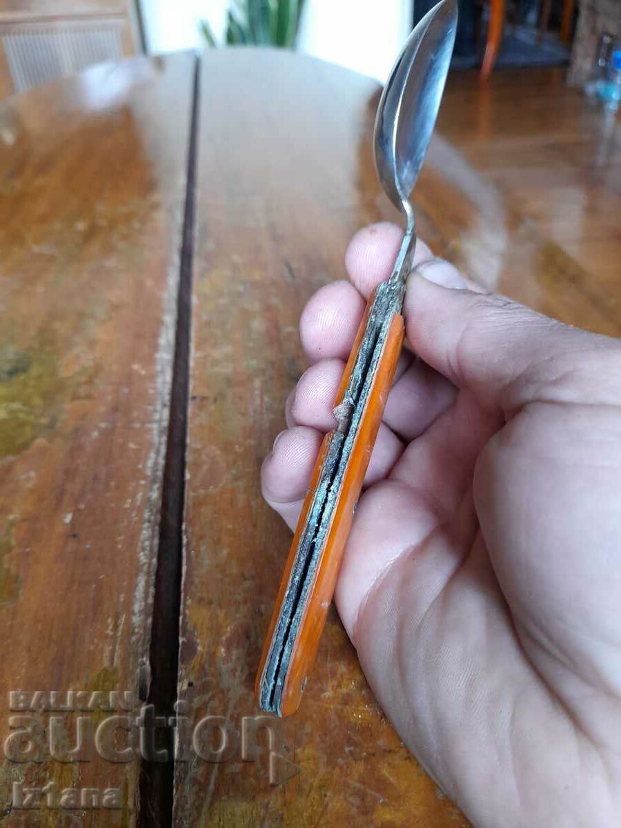 Old folding spoon - 6 Old folding spoon - 6