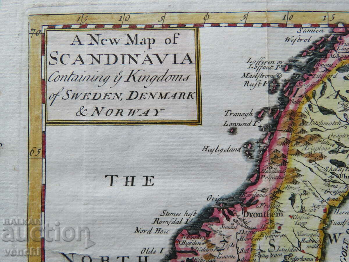 1737 - OLD MAP - SCANDINAVIA - GORDON = ORIGINAL + with price 89.99 BGN | € 46.01 1737 - OLD MAP - SCANDINAVIA - GORDON = ORIGINAL + with price 89.99 BGN | € 46.01