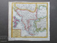 1750 - HARTA VECHE - TURCIA IN EUROPA = ORIGINAL +