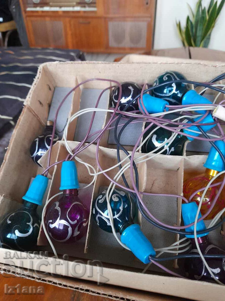 Auction  Old lamps, Christmas tree lights