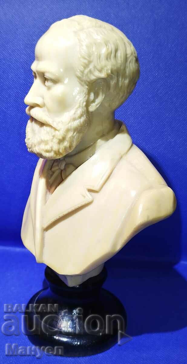 Sculpture, bust of French composer Charles Gounod. with price 220.00 BGN | € 112.48 Sculpture, bust of French composer Charles Gounod. with price 220.00 BGN | € 112.48