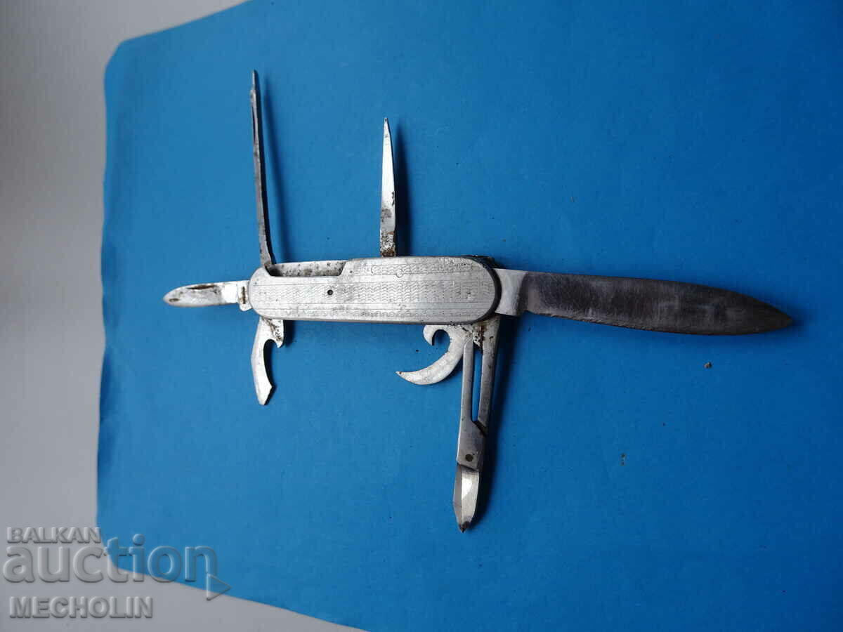 Old FOLDING KNIFE WITH CROWN