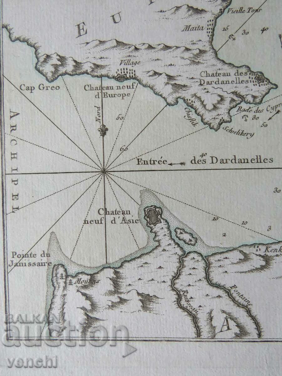 Доставка на 1764 - ПРОЛИВ ДАРДАНЕЛИ, ТУРЦИЯ - БЕЛИН - ОРИГИНАЛ +