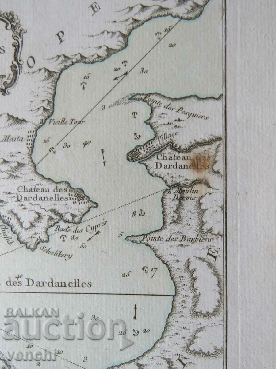 1764 - DARDANELLES STRAIT, TURKEY - BELLIN - ORIGINAL + - 5 1764 - DARDANELLES STRAIT, TURKEY - BELLIN - ORIGINAL + - 5