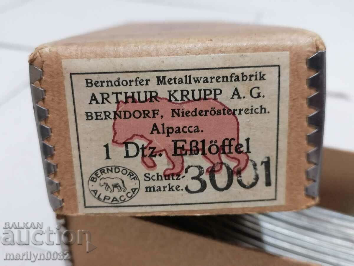 Delivery of Set of 12 spoons BERNDORF 1928 Alpaca unused spoon Delivery of Set of 12 spoons BERNDORF 1928 Alpaca unused spoon