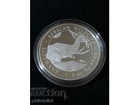 Сомалия 2023 - 100 Шилинга - 1 OZ – Слон - Сребърна монета