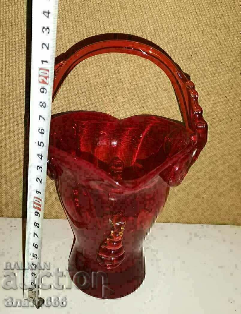 Glass basket, bowl, fruit bowl Glass basket, bowl, fruit bowl