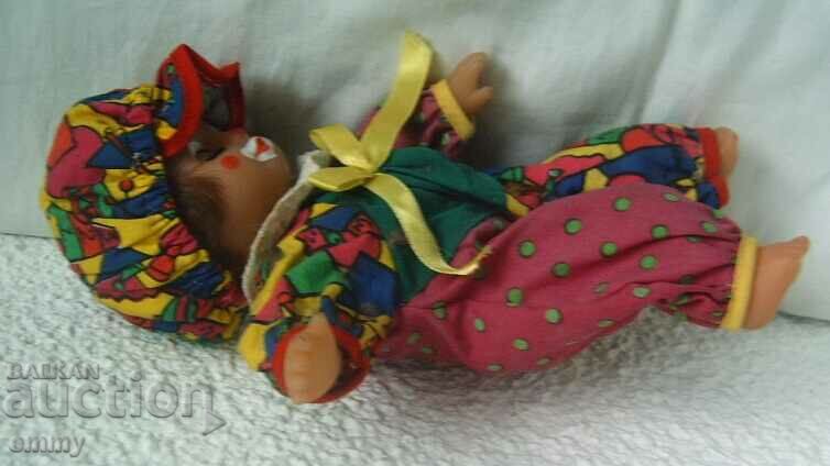 Clown doll with closing eyes, 23 cm with price 18.00 BGN | € 9.20 Clown doll with closing eyes, 23 cm with price 18.00 BGN | € 9.20
