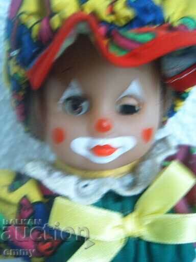 Clown doll with closing eyes, 23 cm - 5 Clown doll with closing eyes, 23 cm - 5