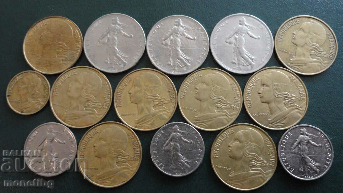 Franța - Monede (15 bucăți)