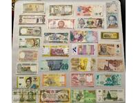 Lot of 28x banknotes from around the world