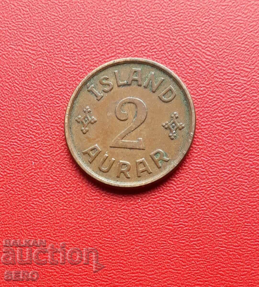 Iceland-2 aurar 1926-rare
