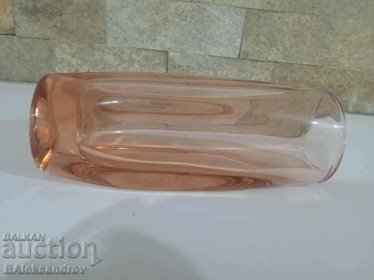 Delivery of Old colored glass vase