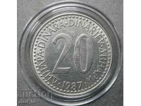 20 dinars 1987