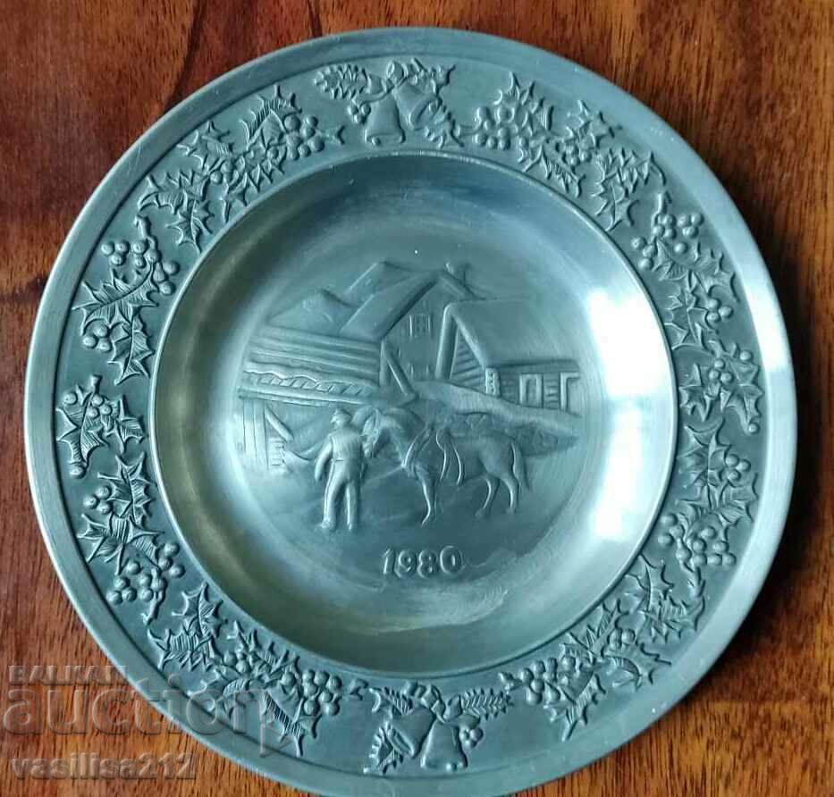 Pewter plate, Norway