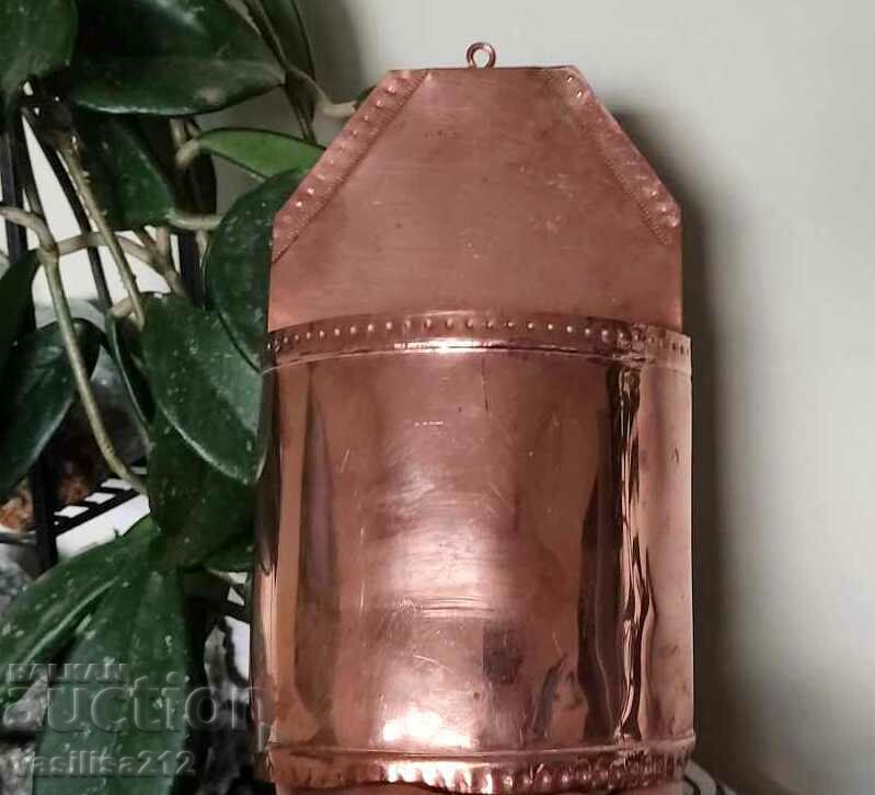 Copper wall planter