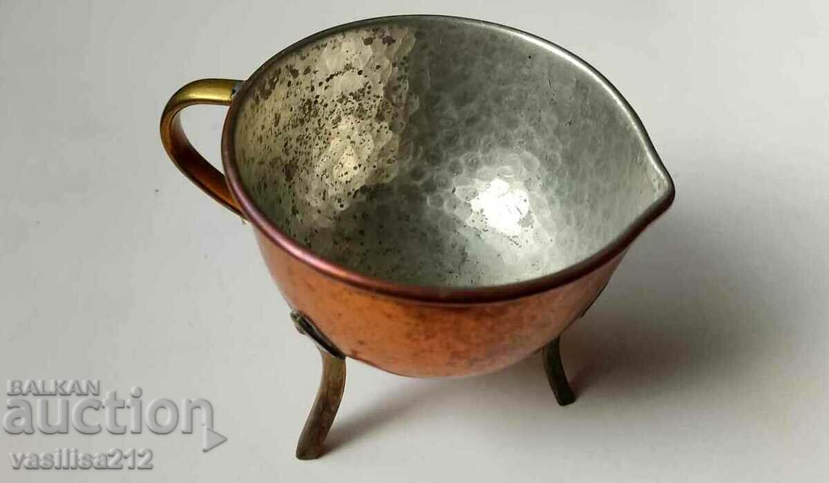 A copper bowl