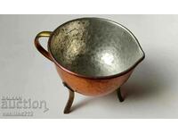 A copper bowl