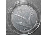 Italy 10 Lire 1981