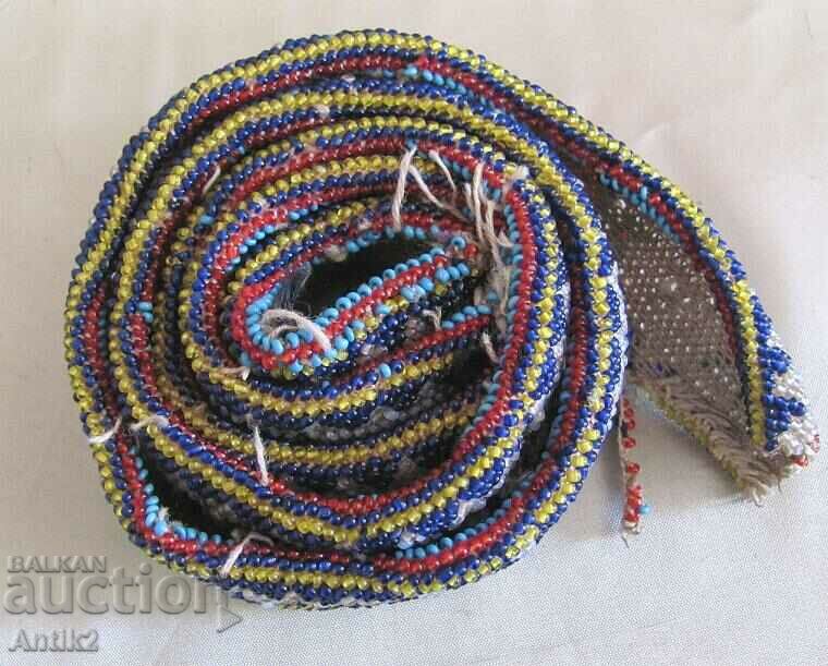 Auction 19th century Original Beaded Women's Belt Auction 19th century Original Beaded Women's Belt