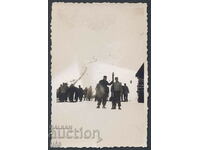 Снимка - Инсбрук 1933 - скиори - печат Бълг. Олимп. Комитет