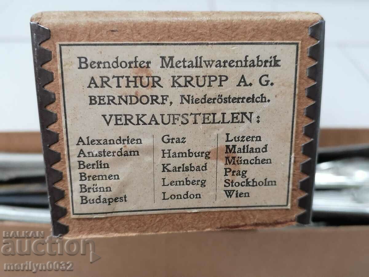 Auction Set of 12 knives BERNDORF 1928 Alpaca unused fork Auction Set of 12 knives BERNDORF 1928 Alpaca unused fork