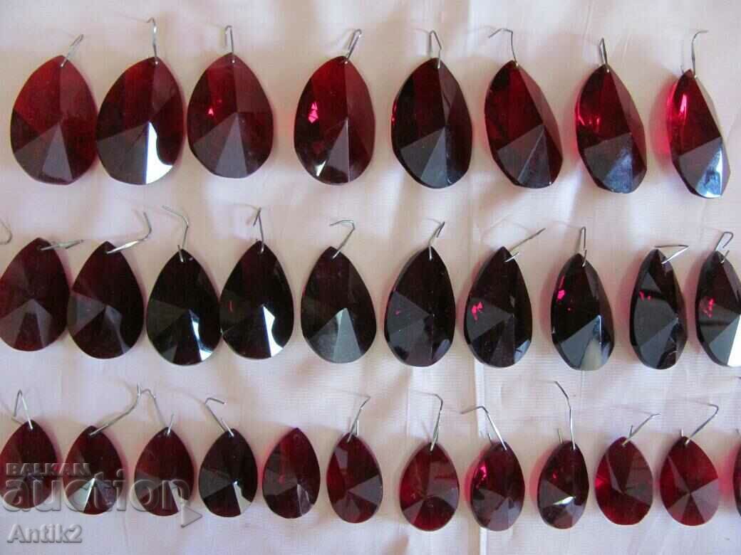30 Ruby Crystal Chandelier Pendants with price 180.00 BGN | € 92.03 30 Ruby Crystal Chandelier Pendants with price 180.00 BGN | € 92.03